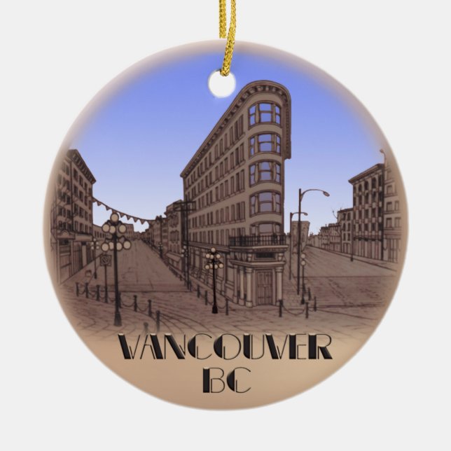 Vancouver Souvenir Ornament Vancouver Keepsake (Front)