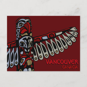 Vancouver Souvenir Postcards Totem Pole Landmarks