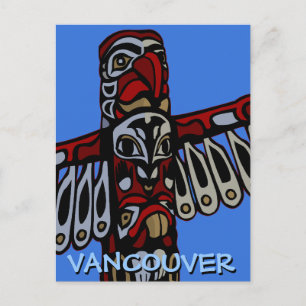 Vancouver Souvenir Postcards Totem Pole Landmarks