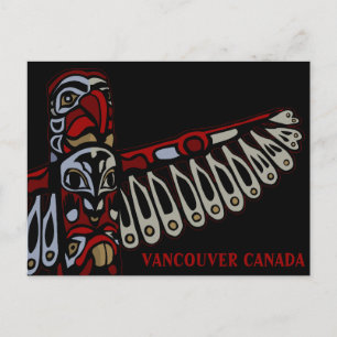 Vancouver Souvenir Postcards Totem Pole Landmarks