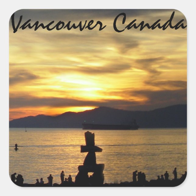 Vancouver Souvenir Stickers Landmark Souvenir Art (Front)