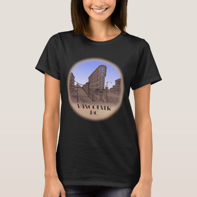 Vancouver Souvenir T-shirt Women's Gastown Tees (Front)