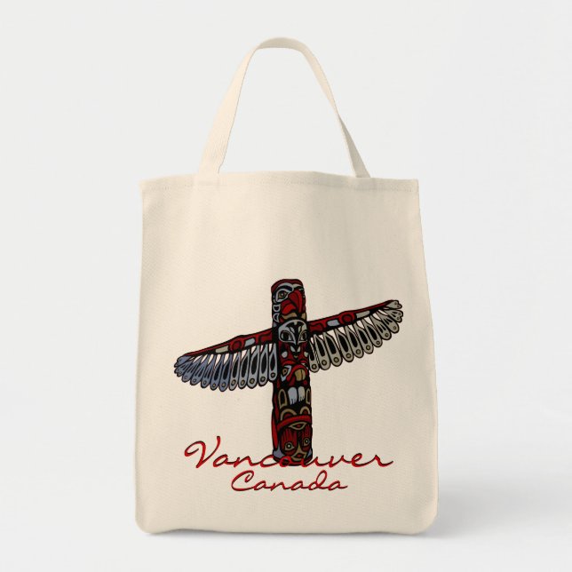 Vancouver Souvenir Tote Bag Landmark Art Bags (Front)