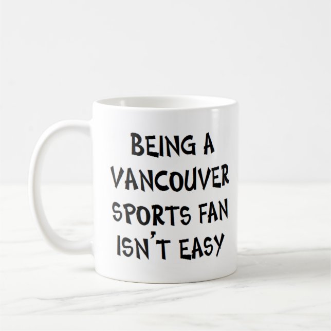 vancouver sports fan, being coffee mug (Left)