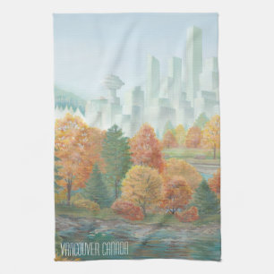 Vancouver Towel Personalised Souvenir Tea Towel