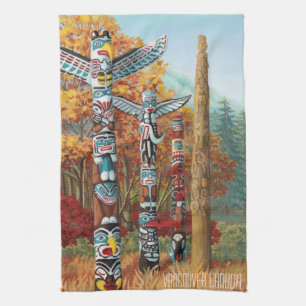 Vancouver Towel Personalised Souvenir Tea Towel