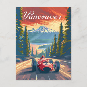 Vancouver Vintage Racing Car Postcard