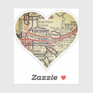 Vancouver WA Vintage Map