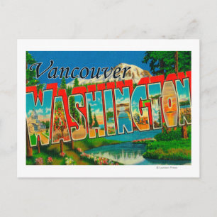 Vancouver, Washington - Large Letter Scenes Postcard