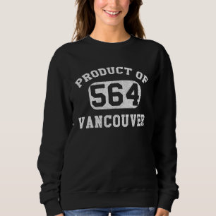 Vancouver Washington Vintage Retro Area Code Sweatshirt
