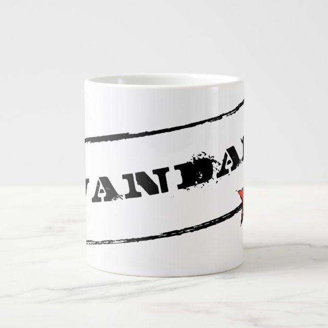 VANDAL★ Mug (White Text and Red Star) (Front)