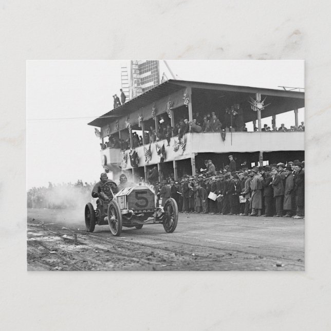 Vanderbilt Cup Auto Race, 1908 Postcard (Front)