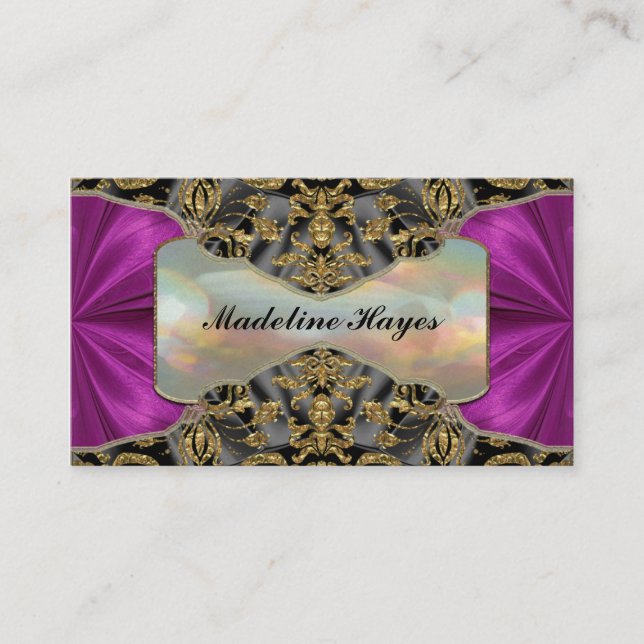 Vanderdise Baroque 2" Elegant Professional Business Card (Front)