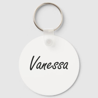 Vanessa artistic Name Design Key Ring