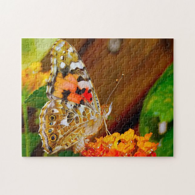 Vanessa Cardui Butterfly. Jigsaw Puzzle (Horizontal)