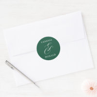 Vanessa Emerald Green Modern Wedding