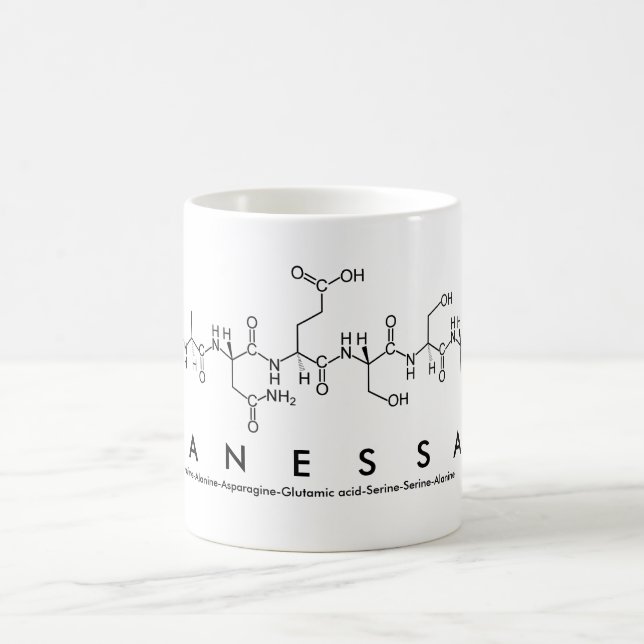 Vanessa peptide name mug (Center)