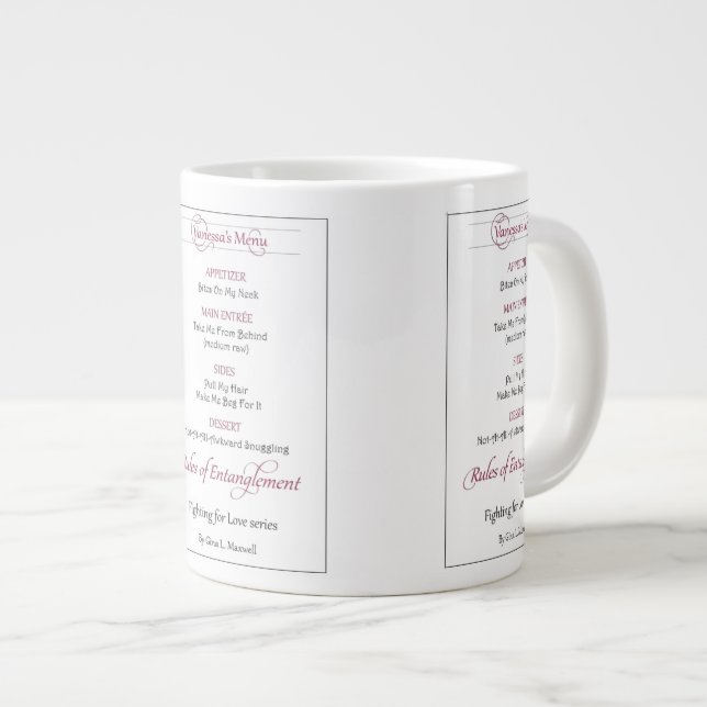 Vanessa's Menu Mug (Front Right)