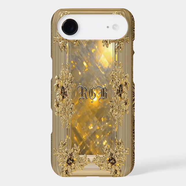 Vanfleet Mirage Victorian  Chic Monogram Case-Mate iPhone Case (Back)