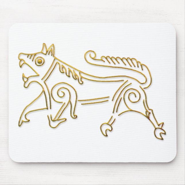 Vang Runestone-gold outline mousepad (Front)