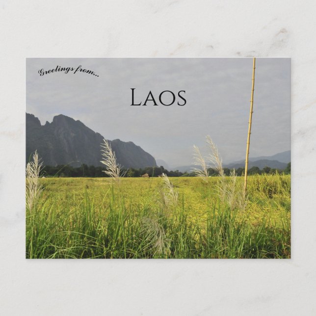 Vang Vieng Laos Postcard (Front)