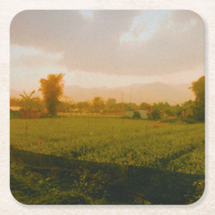 Vang Vieng - Laos Square Paper Coaster