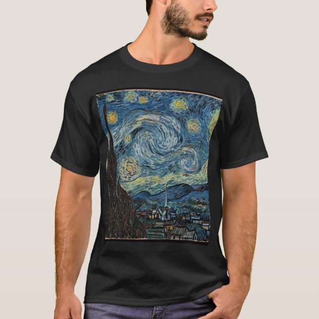 vangogh-starry night edit T-Shirt (Front)