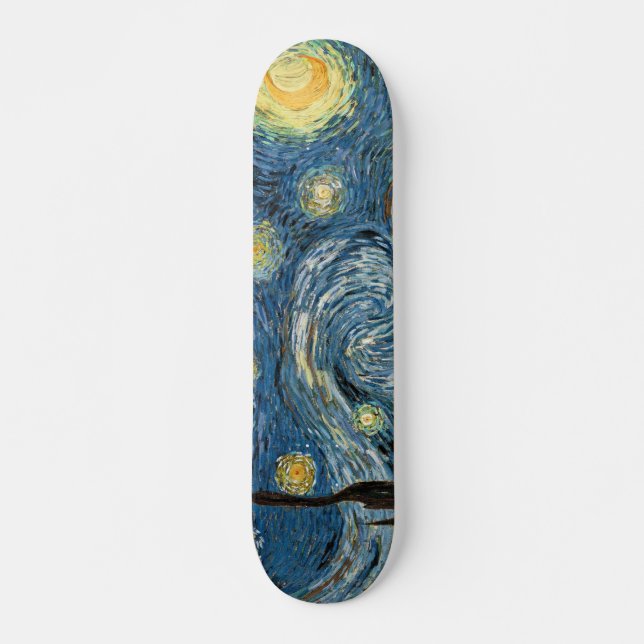 Vangogh Starry Night Skateboard Mini (Front)