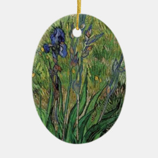 Vangogh The Iris Vintage Post impressionist Ceramic Tree Decoration