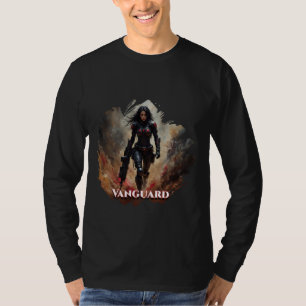 Vanguard – Futuristic Female Warrior T-Shirt