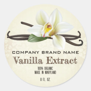 Vanilla Bean Spice Classic Round Sticker