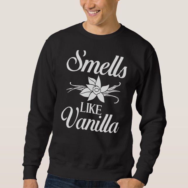 Vanilla Beans Extract Bourbon Ice Cream Paste Powd Sweatshirt (Front)