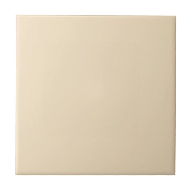 Vanilla Beige Solid Colour Tile (Front)