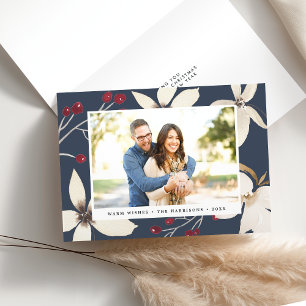 Vanilla Blossom   Holiday Photo Folded Card