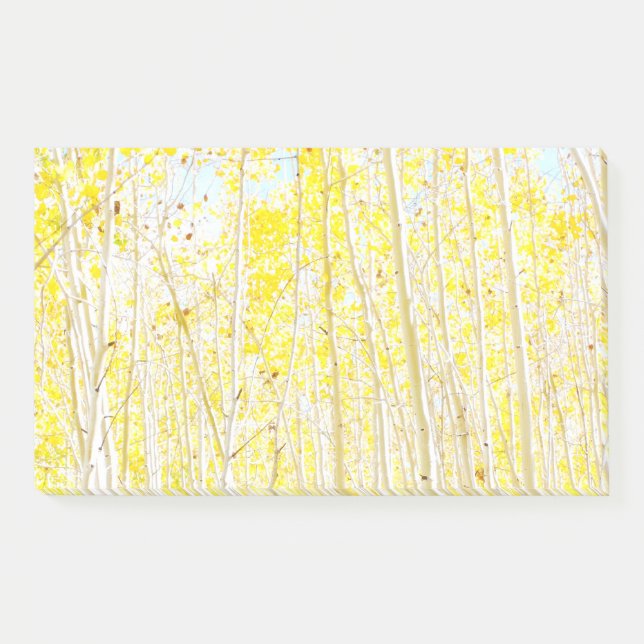 Vanilla Cake Aspen trees Flagstaff, Arizona Post-it Notes (Front)