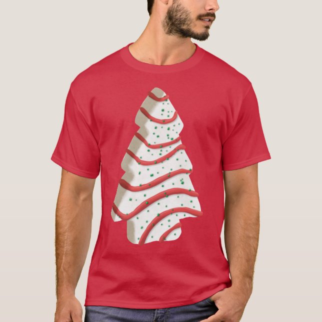 Vanilla Christmas Tree Snack Cake T-Shirt (Front)
