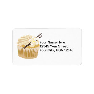 Vanilla Cupcake Label