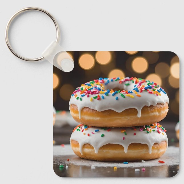 Vanilla Donuts Key Ring (Front)