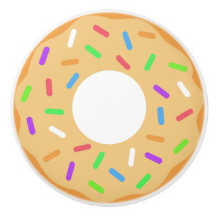 Vanilla Doughnut Ceramic Knob