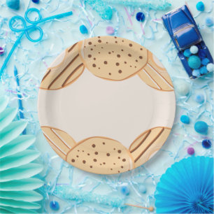 Vanilla Doughnut Delight Paper Plate