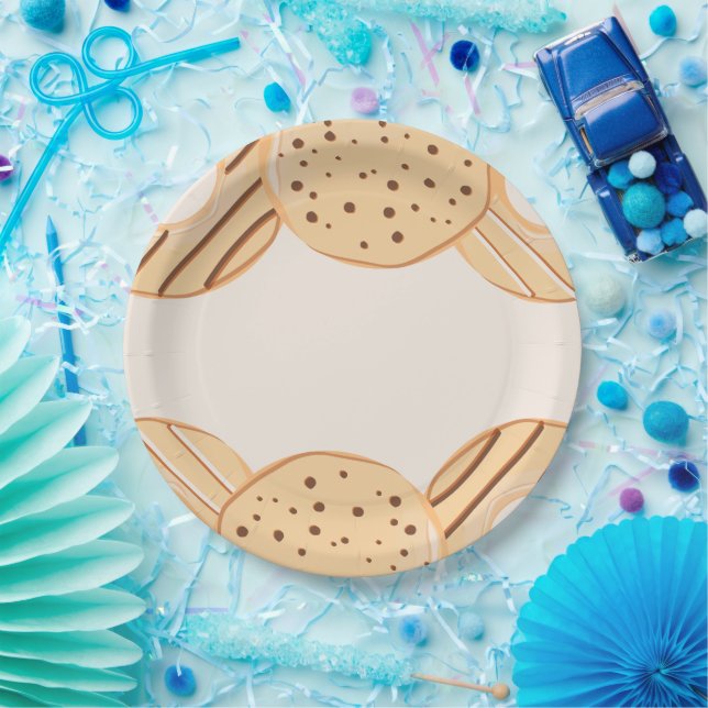 Vanilla Doughnut Delight  Paper Plate (Party)