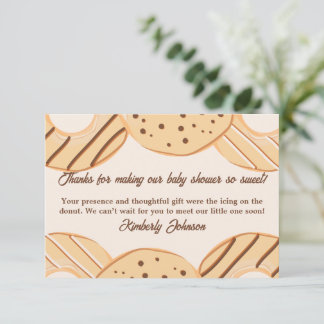 Vanilla Doughnut Delight  Thank You Card