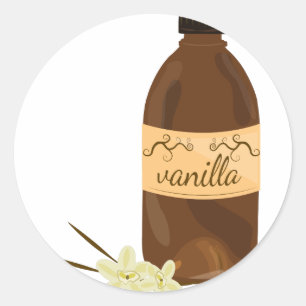 Vanilla Extract Classic Round Sticker