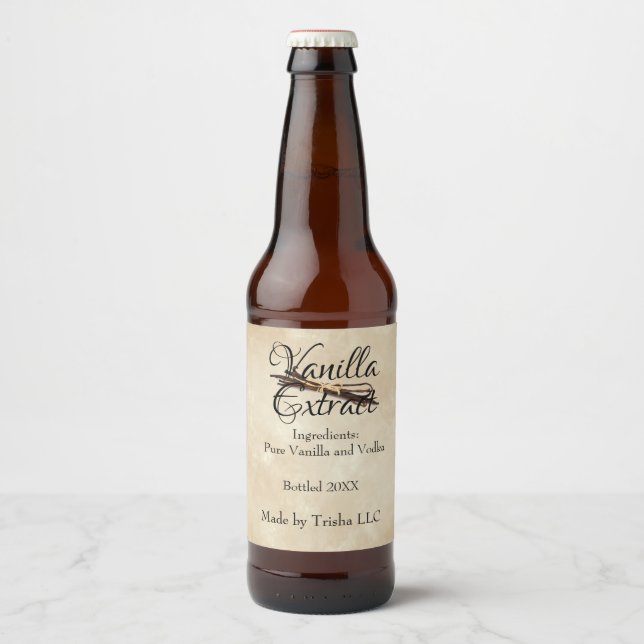 Vanilla Extract Custom Label (Front)