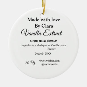 Vanilla extract homemade add ingredients weight de ceramic tree decoration