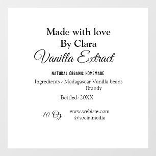 Vanilla extract homemade add ingredients weight de window cling