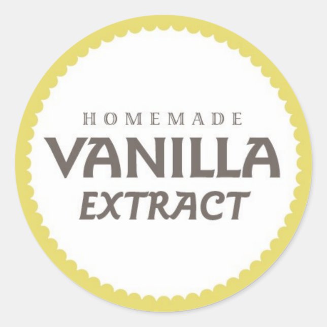 Vanilla Extract Label (Front)