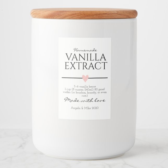 Vanilla Extract Label (Front)
