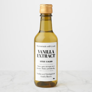 Vanilla Extract Modern Label Sticker VAF1TR