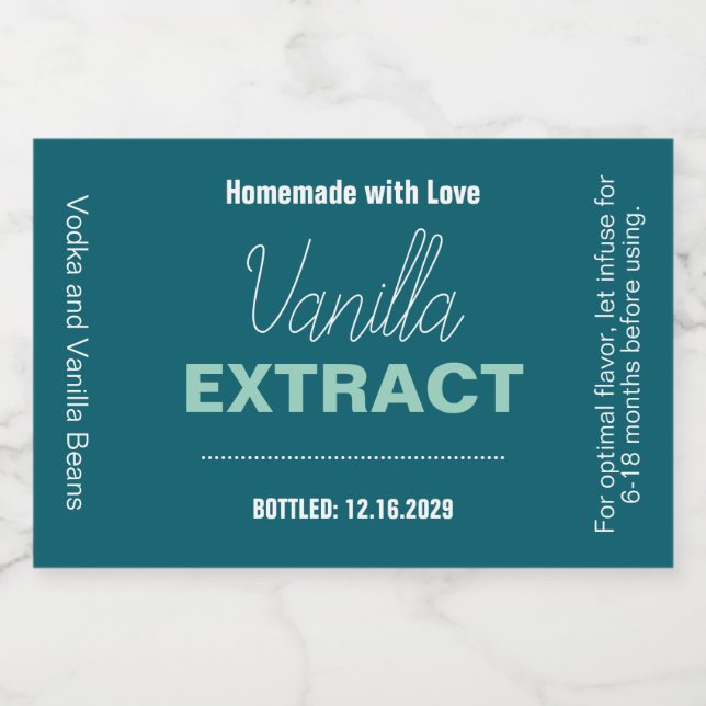 Vanilla Extract Modern Label Sticker VLL1rt (Single Label)
